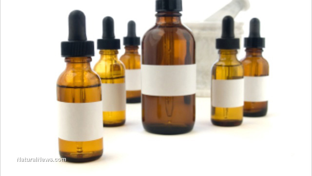 tincture herbal medicine bottles