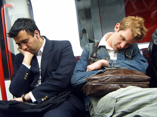 Sleeping on the Central Line