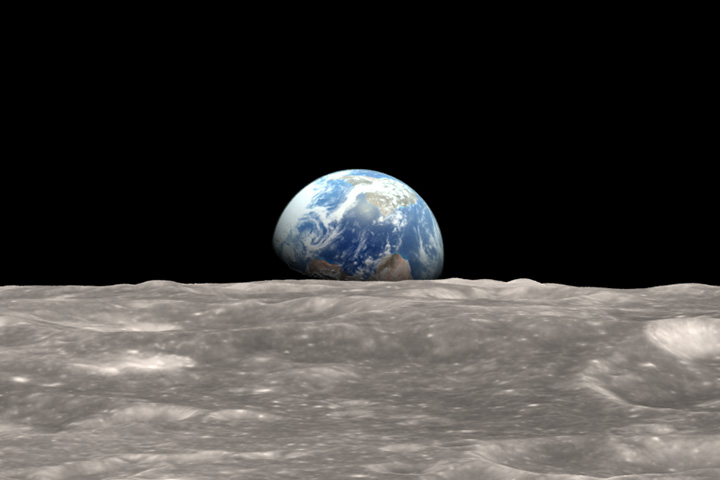 moon earth 720x480