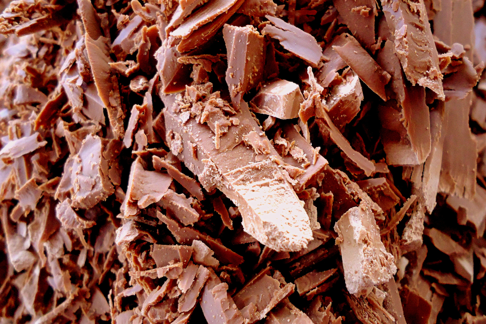 Macro photo of chocolate