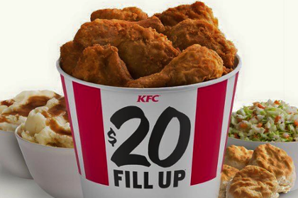 kfc bucket of chicken