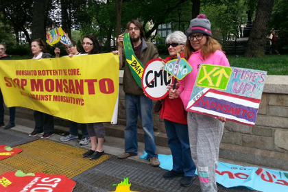 March Against Monsanto crowd in New York