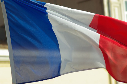 French flag waving