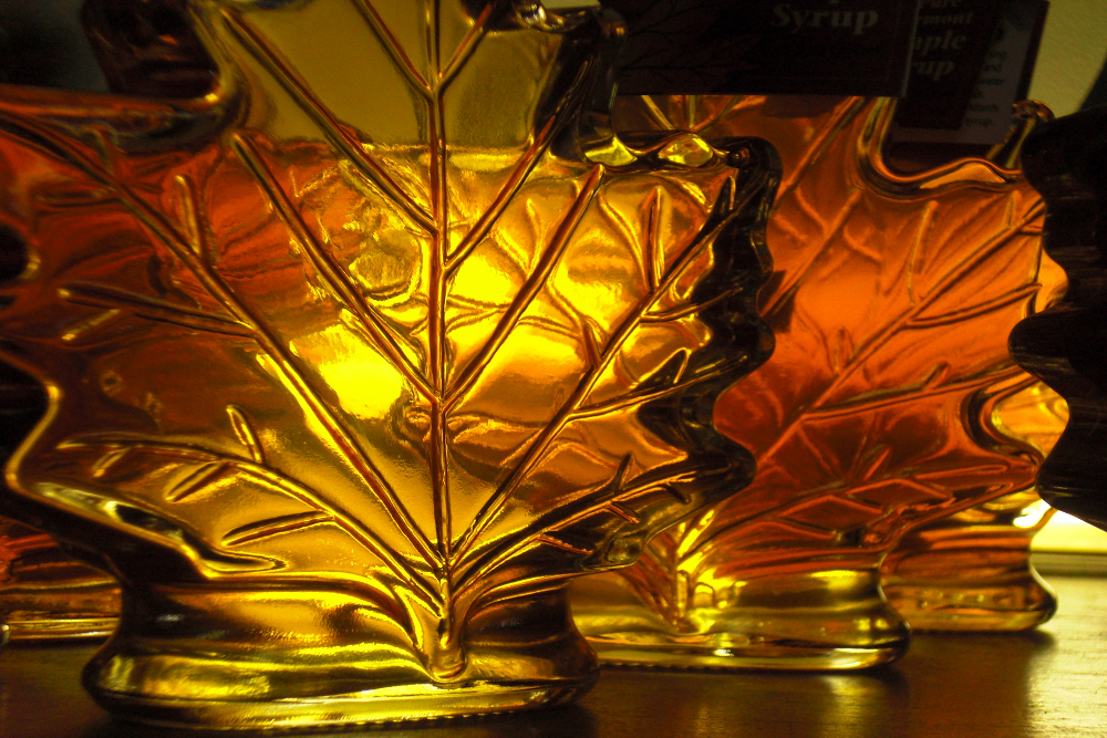 Maple Syrup goodness in a maple leaf bottle