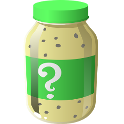 Mystery ingredient in a green jar
