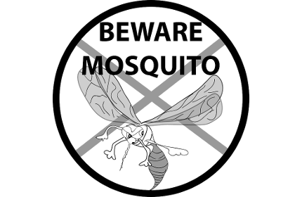 Mosquito warning graphic