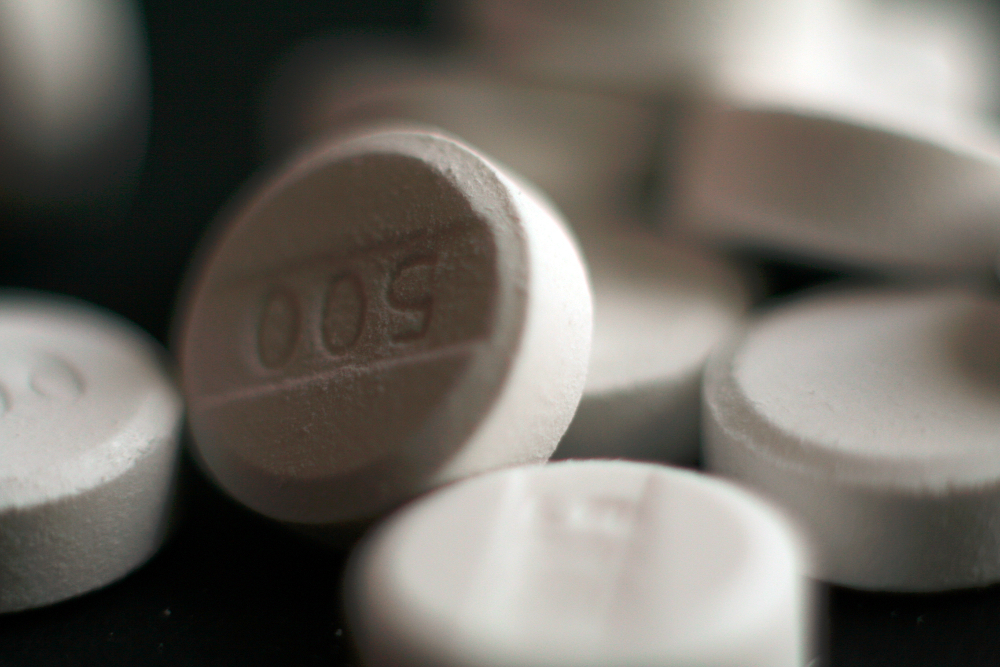 paracetamol acetaminophen pill