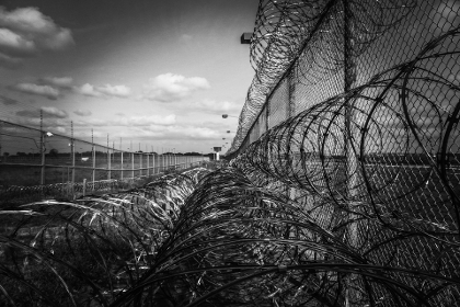 Barbwire fence of a prison