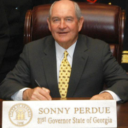 Former Georgia Governor Sonny Perdue