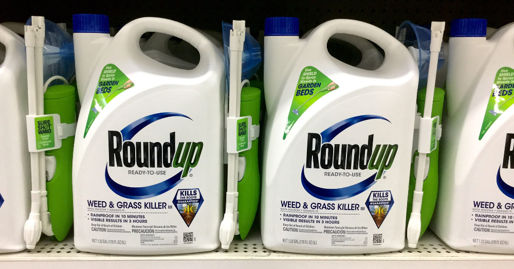 Monsantos Roundup herbicide on a store shelf