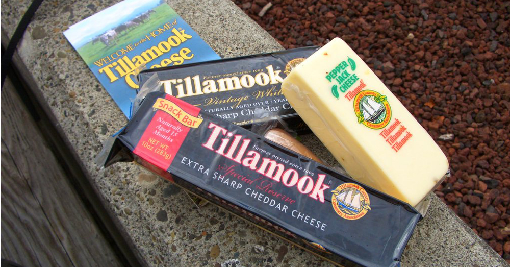 Tillamook brand cheeses