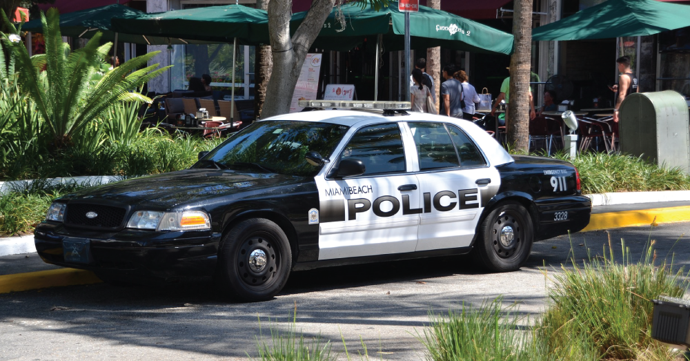 Miami police car.