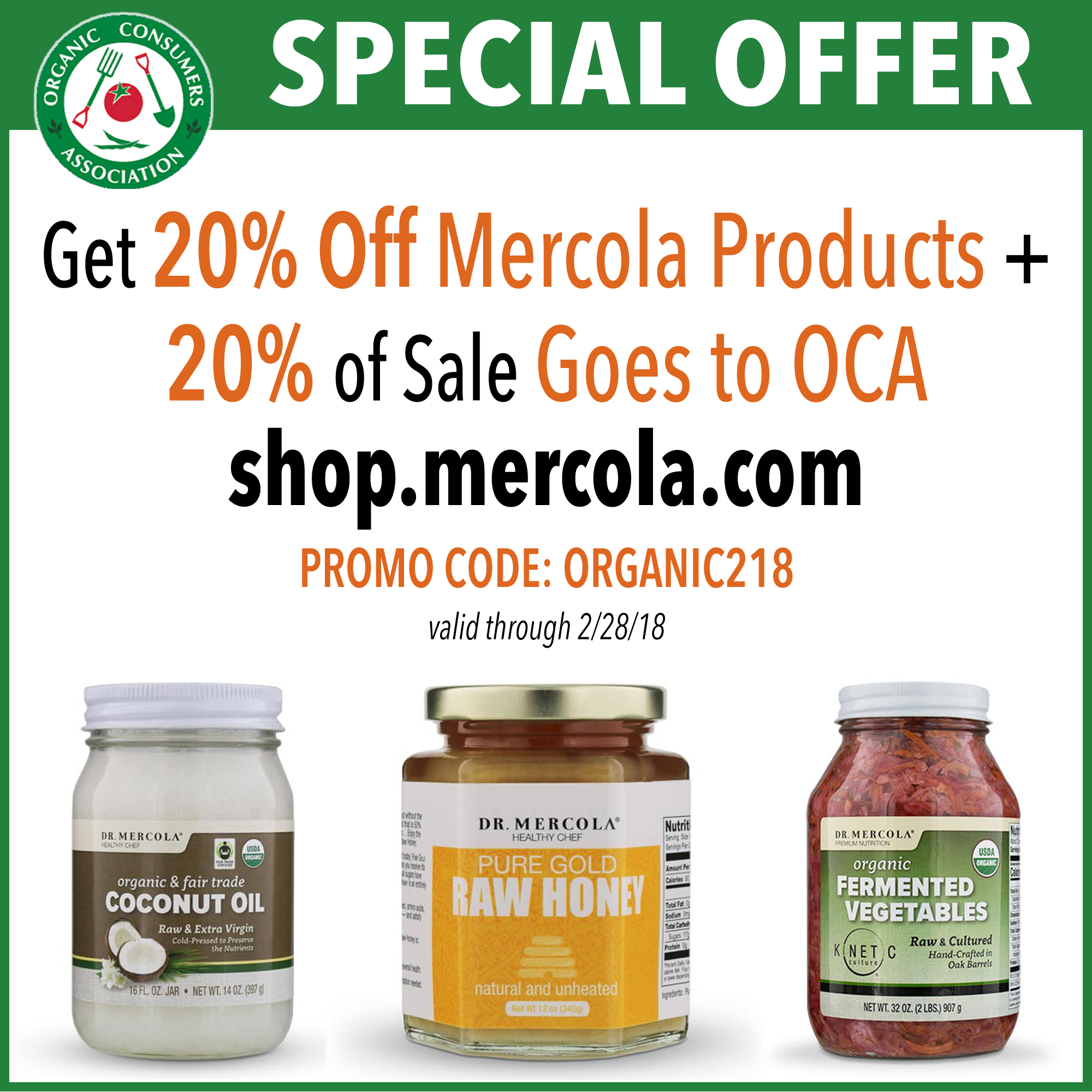 20% off Mercola products