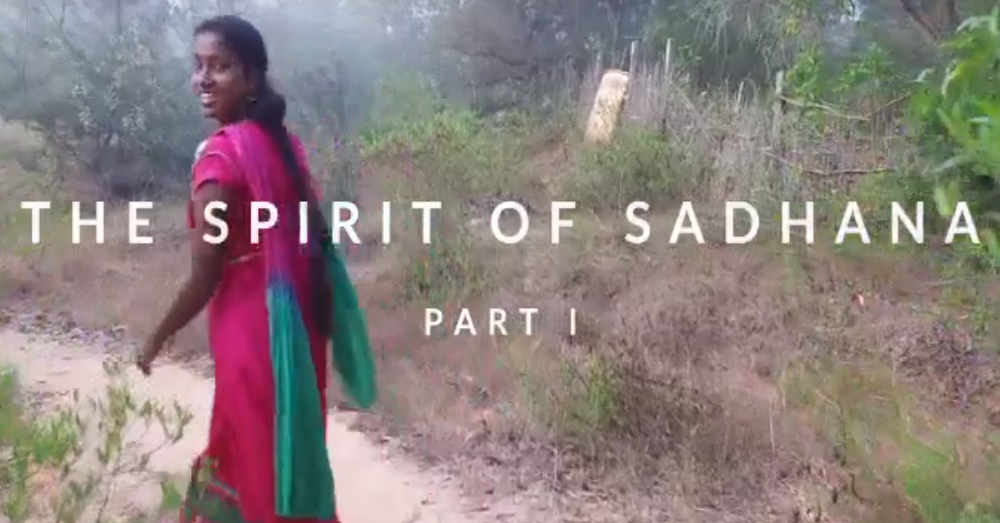 still screenshot from the film Spirit of Sadhana