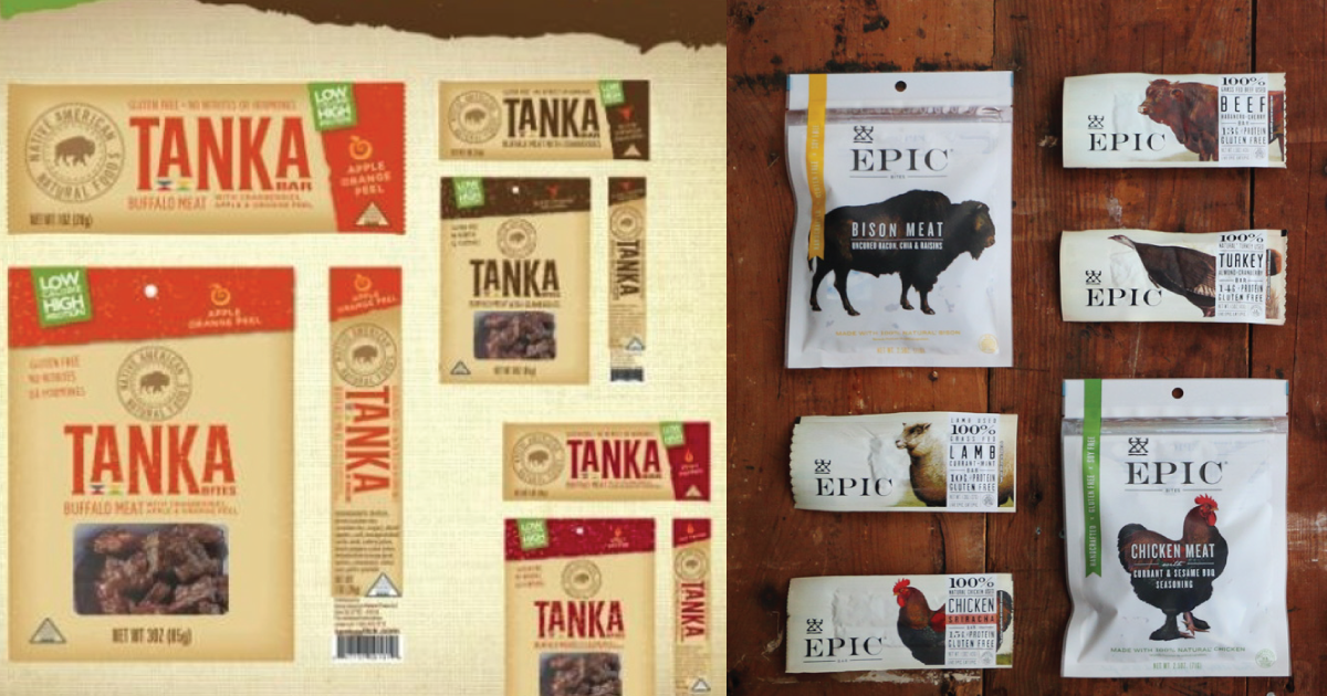 Tanka and Epic snacks.