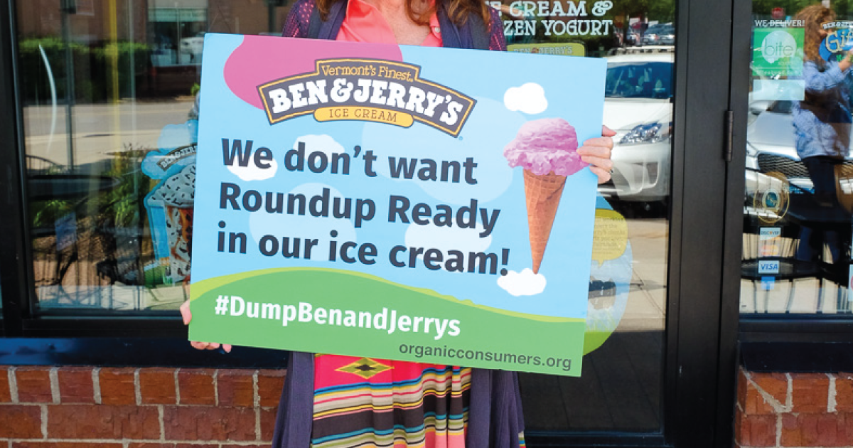 Ben and Jerry's protest.