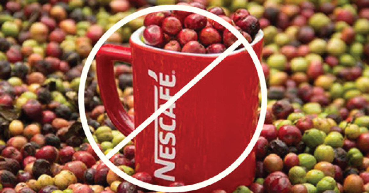 No to Nescafe.