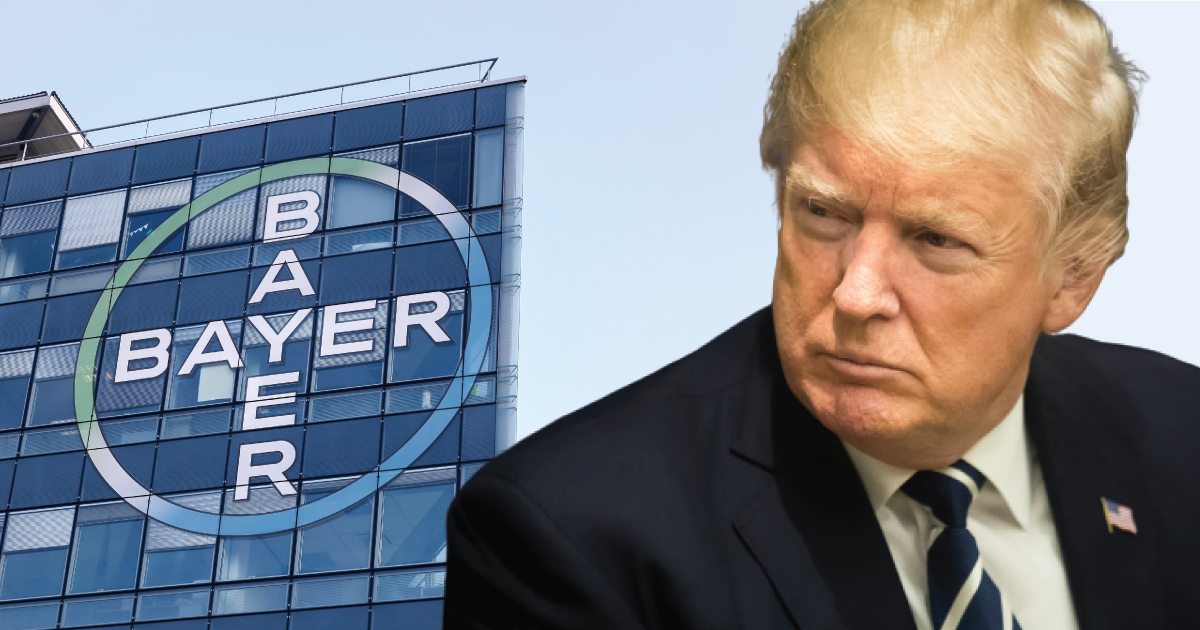 Trump and Bayer.