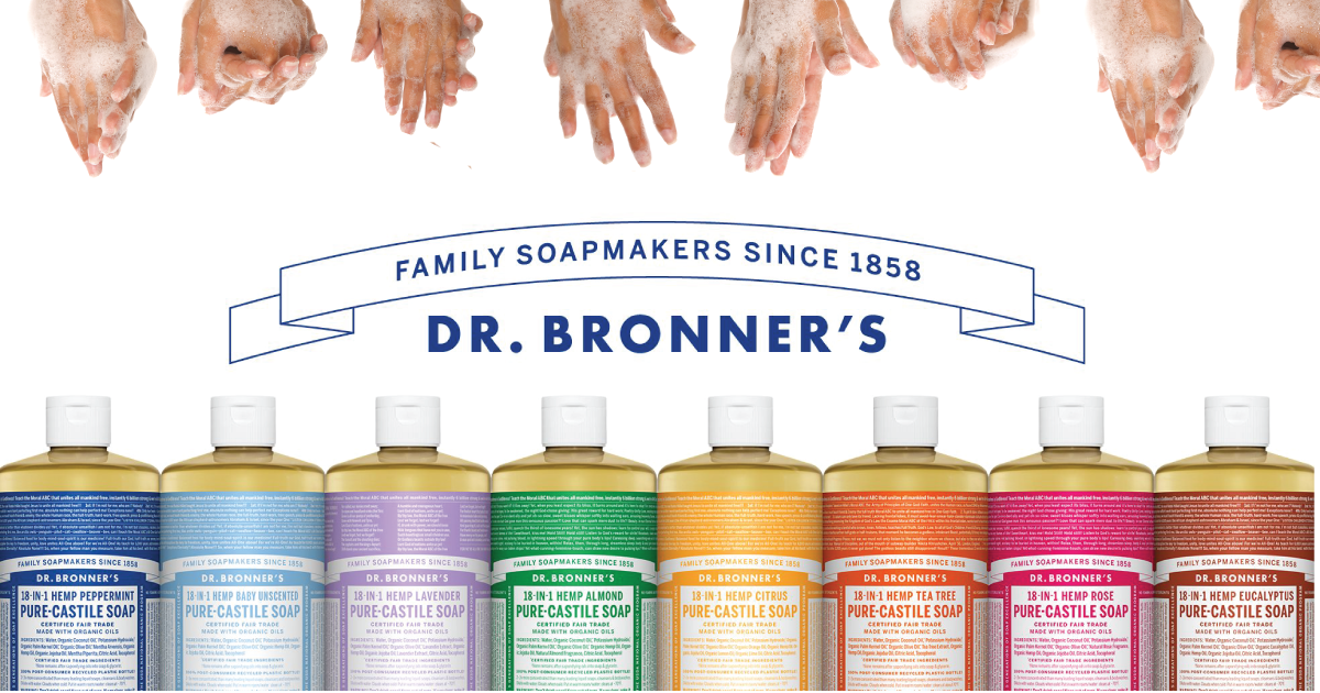 Dr. Bronner's Soaps.