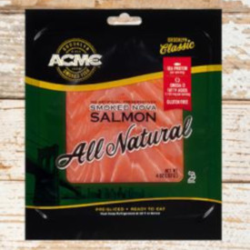 packaging for Acme brand smoked salmon