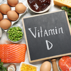 vitamin D with food around it