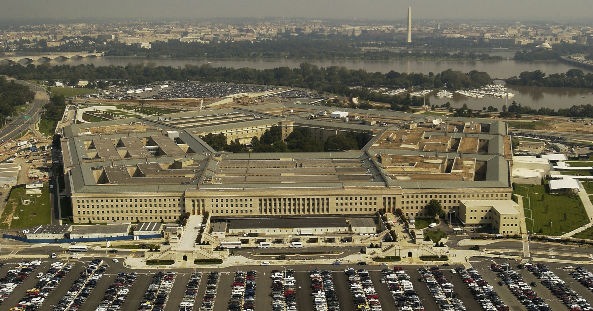 Aerial view of United States Pentagon
