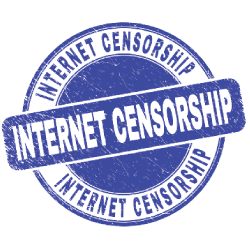 blue stamp that reads INTERNET CENSORSHIP