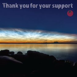 sunset over a body of water with the words THANK YOU FOR YOUR SUPPORT