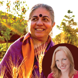 Dr Vandana Shiva with Alexis Baden-Mayer Esq