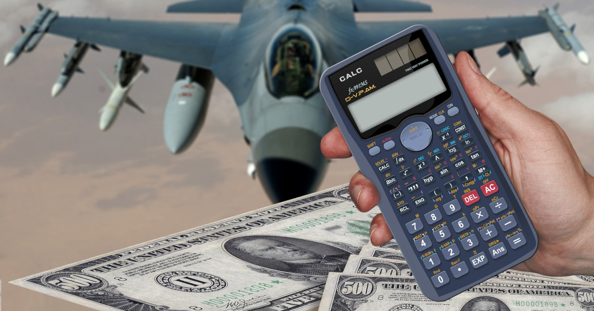 calculating cost of military equipment